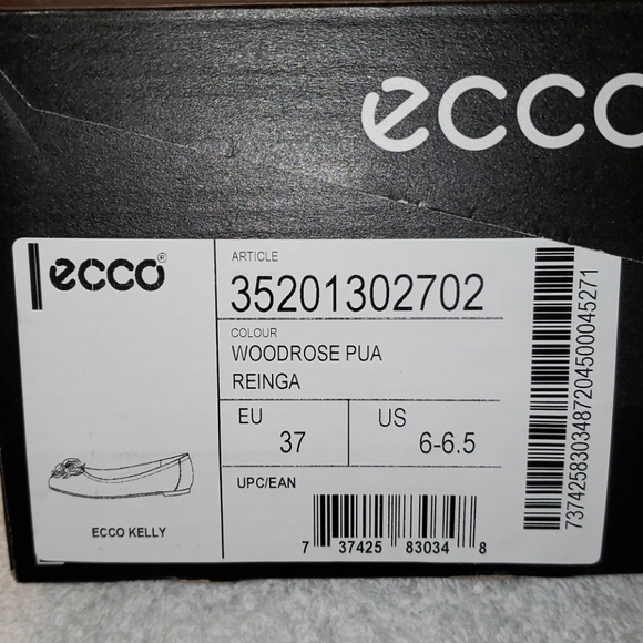 Ecco Kelly leather flats, colour woodrose, 6.5 - Picture 15 of 15